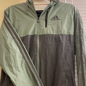 EUC Adidas zip-up Jacket/Windbreaker